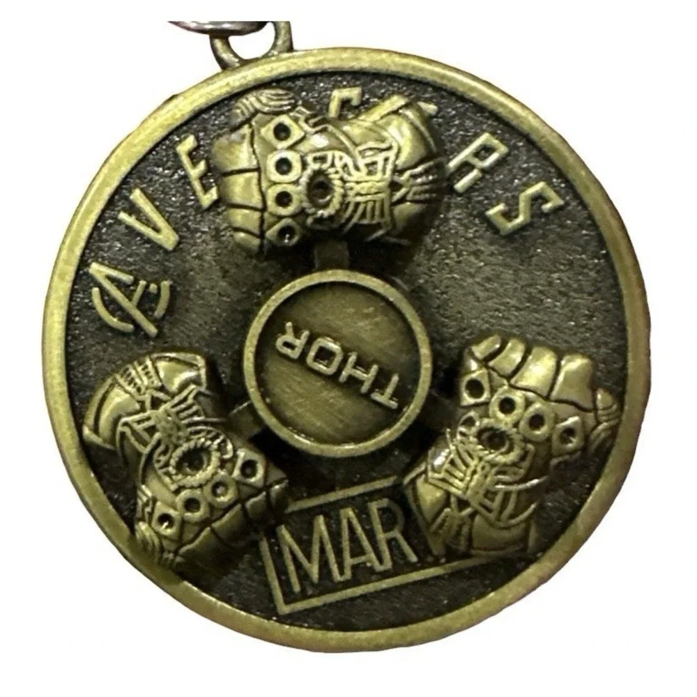 Marvel Avengers Thor Hammer Spinning Fidget Spinner Keychain
